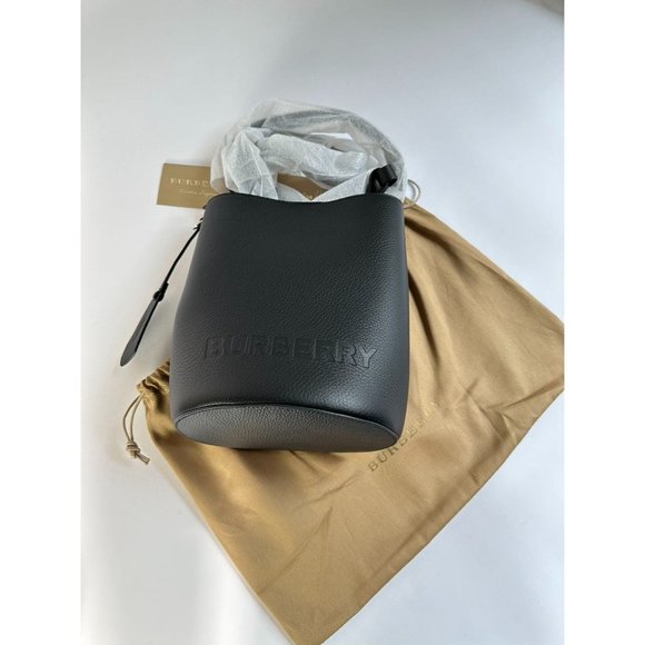Burberry Bags Burberry Small Lorne Bucket Bag Crossbody Black Embossed Leather Poshmark